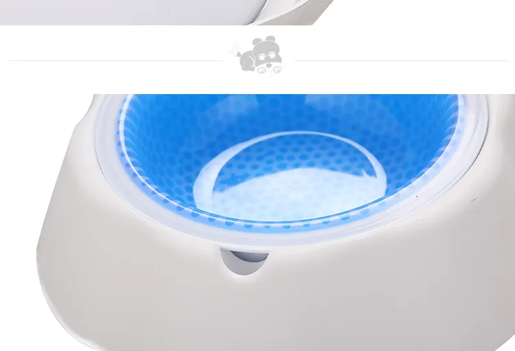 Pet Quick Cooling Bowls Plastic And Gel Ice Feeding Safe Speed Cold Food Water Drinking Feeding Frosty Bowl For Cat Dog Supplies