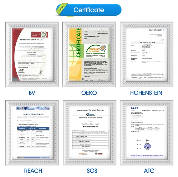 yama ribbon certfifcates