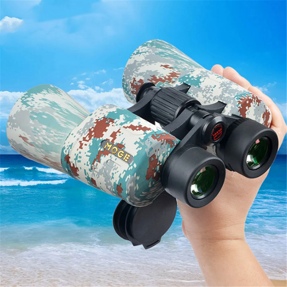 MOGE 10x50 Binoculars HD High-definition Low-light Night Vision Non-infrared Travel Telescope