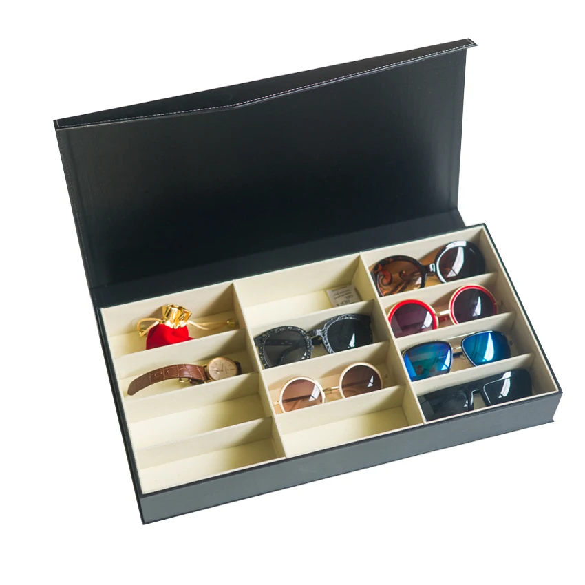 Leather Glasses Box Sunglasses Display Tray Spectacles Display Casesin