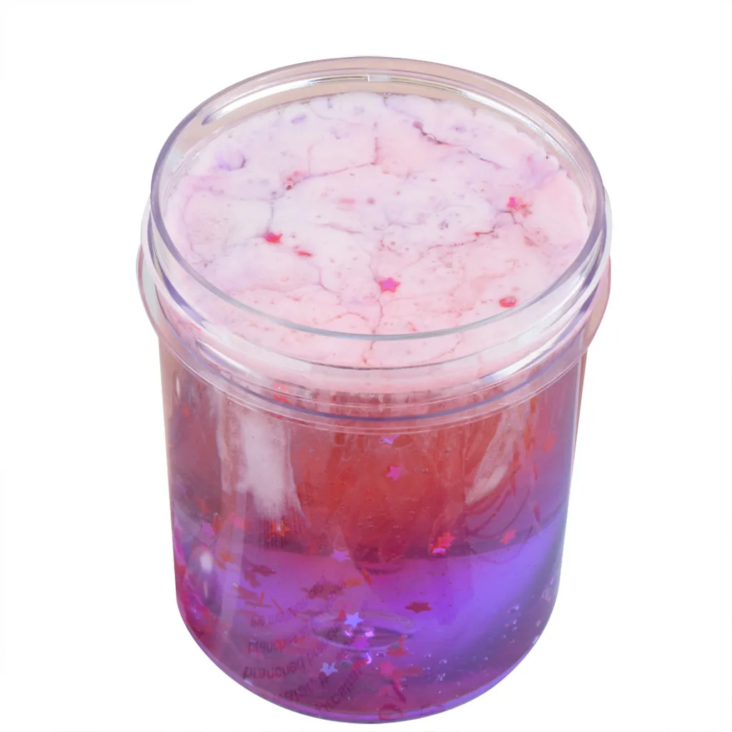 Детский аромат, яркая Хрустальная грязь 120 мл, красочные прозрачные цветные Кристальные грязи, нетоксичные и безвредные игрушки, Новинка - Цвет: Purple