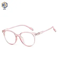В Корейском стиле, модная обувь Круглые очки Рамка Для мужчин Для женщин однотонные Цвет Сверхлегкий прозрачные очки по рецепту очки