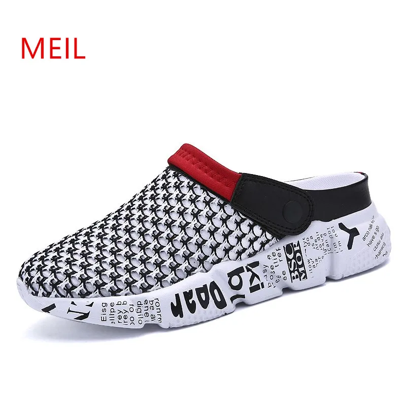

Summer Breathable Mesh Platform Men Shoes Casual Sapato Masculino Sandals Men Sepatu Pria Chanclas Hombre Home Slippers