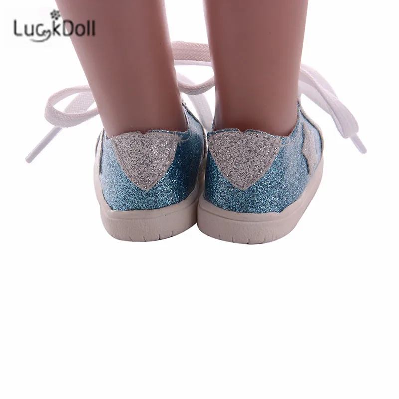 LUCKDOLL вафельная пятиугольная обувная игрушка ShoesFit 18 дюймов американская 43 см детская кукла одежда аксессуары, игрушки для девочек, поколение, день рождения Gif