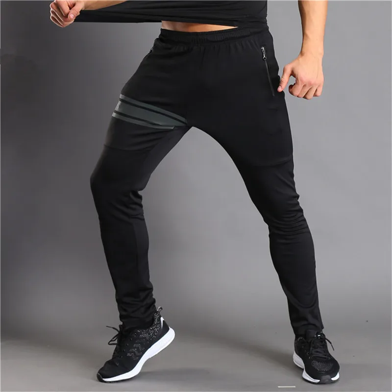 Спортивные брюки для бега на молнии, спортивные брюки с карманами, мужские брюки для тренировок, бодибилдинга, тренировок, фитнеса, бега, обтягивающие брюки