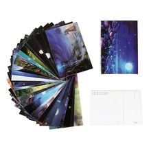 30 листов/набор открытка сообщение/день рождения Письмо Конверт подарочная карта