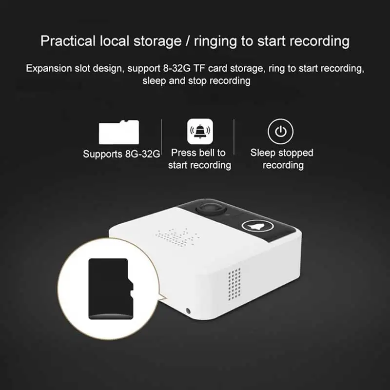 HD 720P умный WIFI видео музыкальный звонок домофон двусторонняя аудиосвязь ночное