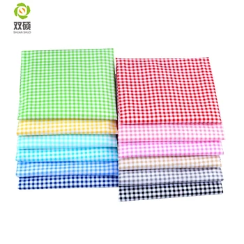 

Shuanshuo lattice Series Twill Cotton Fabric,Patchwork Cloth,DIY Sewing Quilting Fat Quarters Material For Baby&Chil 12pcs/lot
