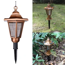 UV LED Solar Powered Outdoor Yard Garden Lawn Anti Mosquito Insect Pest Bug Zapper Killer Trapping Lantern Lamp Light with spike