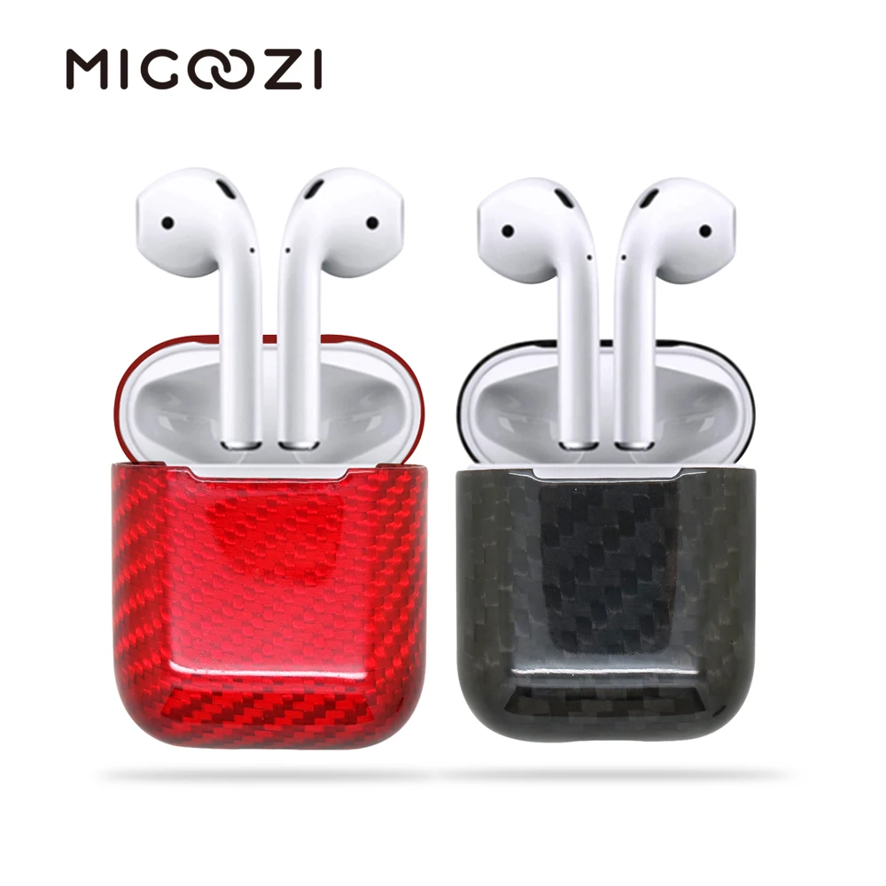 Чехол-накладка для AirPods ультратонкий матовый углеродное волокно защитный чехол |