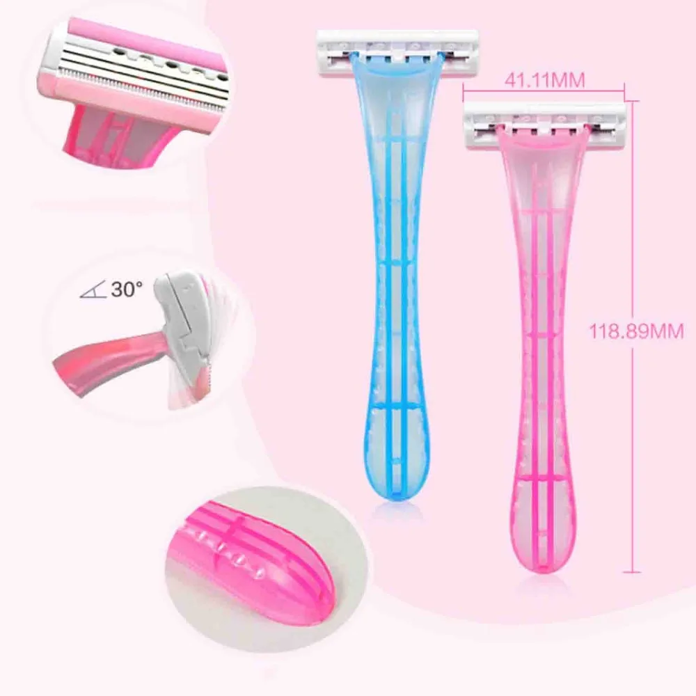 BAILI 2017 New Ladies Shaving Safety Blade Razor Shaver Triple Blades