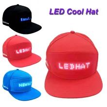 Модный светодиодный колпачок, крутая шляпа с экраном, светильник, водонепроницаемый, для смартфона, светодиодный, для мобильного телефона, беспроводная передача