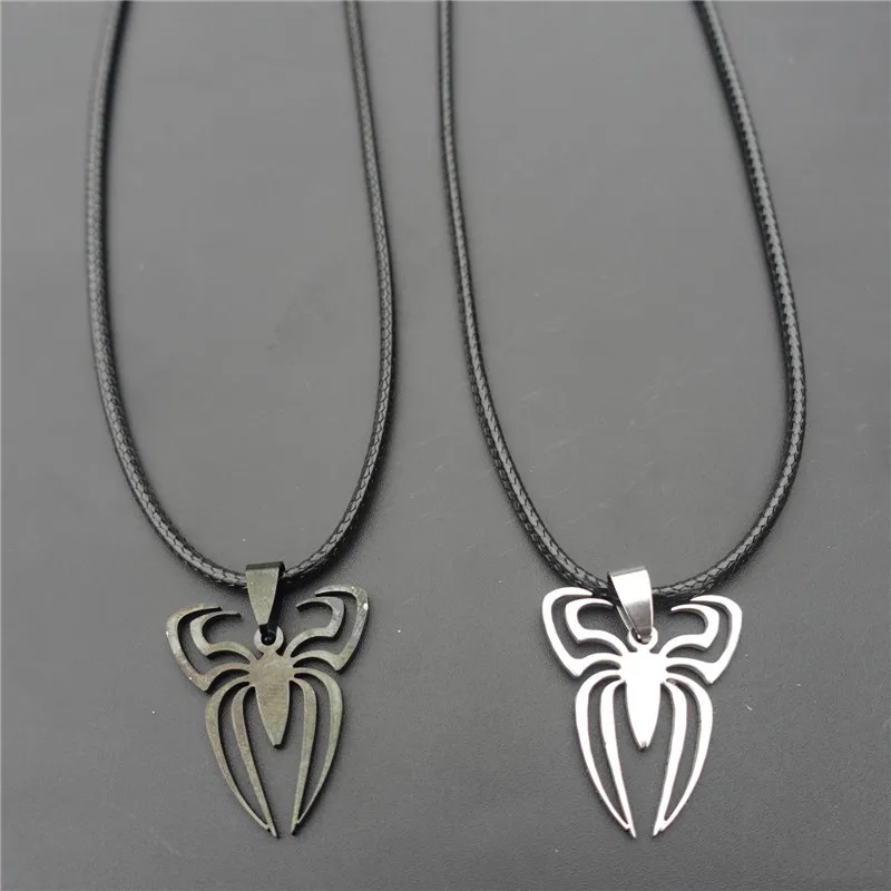 

Fashion Superhero Spiderman Stainless Steel Spider Pendant Necklace For Men Jewelry