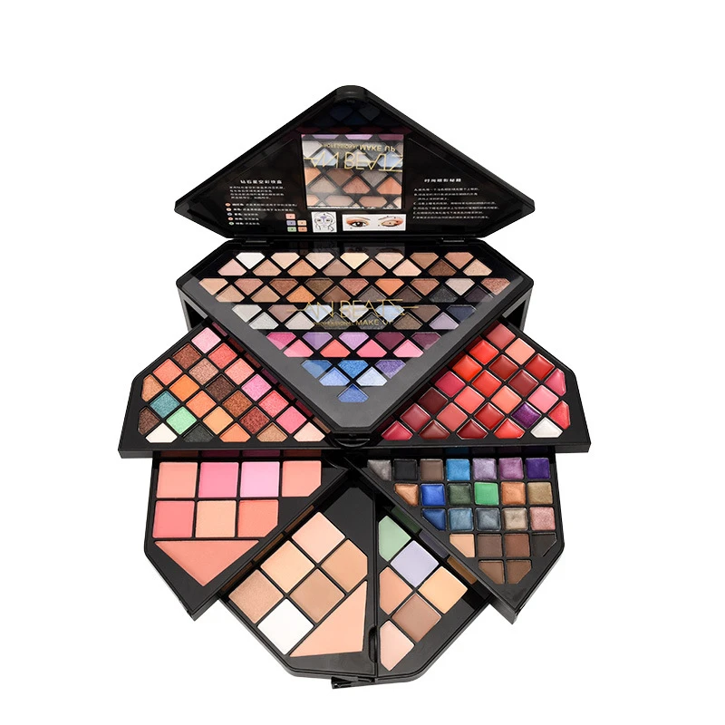 

153 Color Diamond Shape Makeup Palette Beauty Tool Set Waterproof Pearlescent Matte Eyeshadow Fashion Eyeshadow Palette#