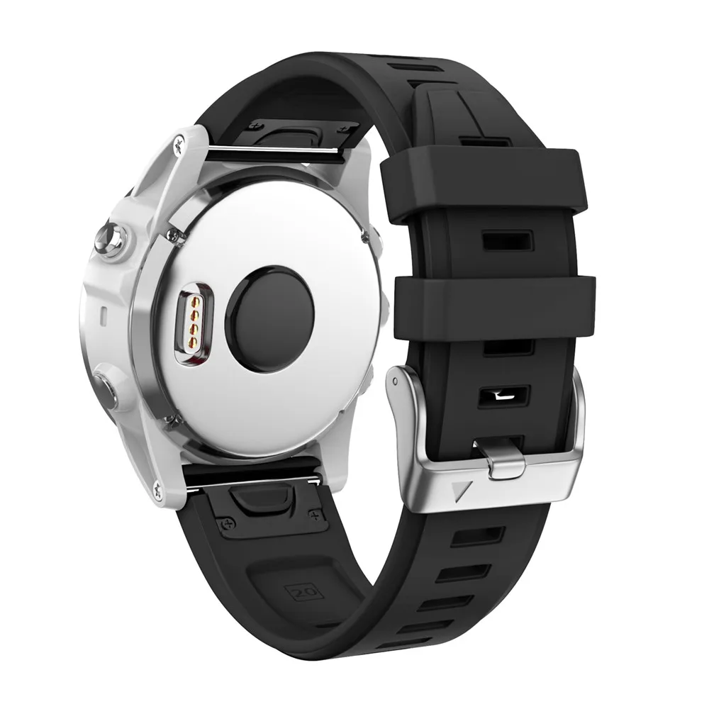 20 мм Мягкий Силиконовый каучуковый ремешок для смарт часов Garmin Fenix 5S /Fenix5S плюс