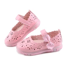 2018 Summer Baby Girl Sandals Bowtie Children Shoes PU Leather Small Kids Sandals Princess Girls Shoes