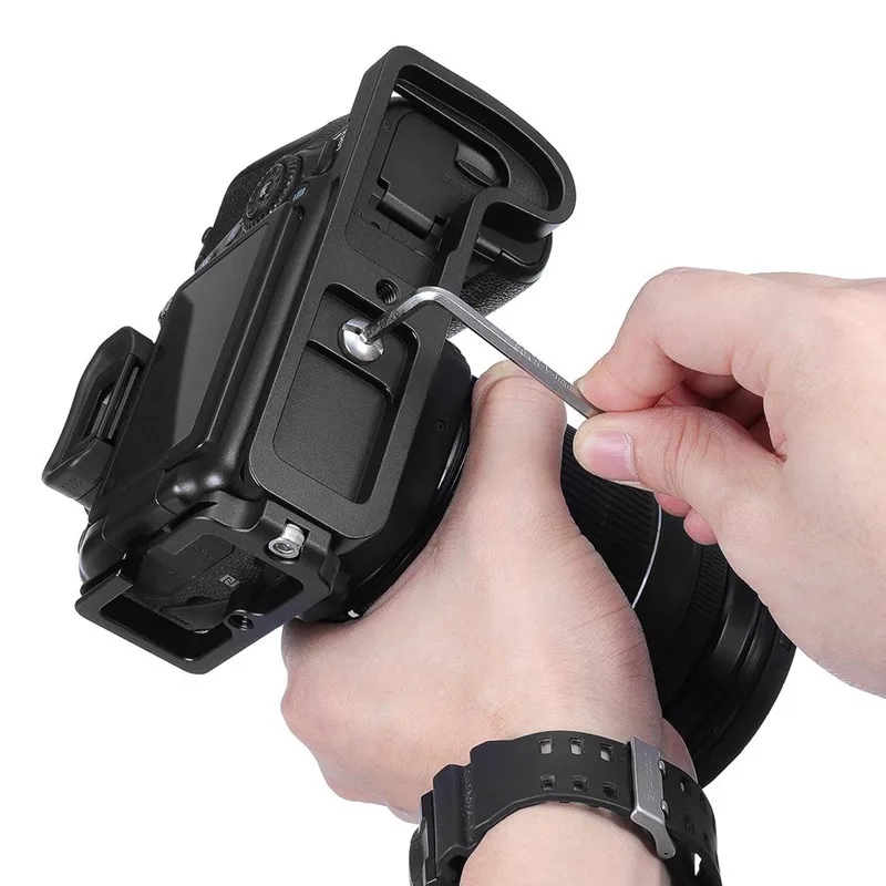 

Quick Release L Plate/Bracket Holder hand Grip L-Shaped for Fuji Fujifilm X-H1 XH1 Vertical Shoot Quick Release Plate Hand