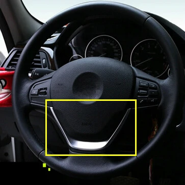 Автомобильный Стайлинг накладка на руль для BMW 1 3 серии F30 F31 F34 F35 3GT 116i 118i 316i 320li 328li