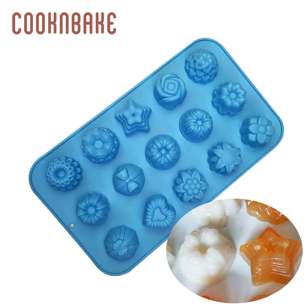 

COOKNBAKE silicone mold for pastry baking silicone soap chocolate Jello pudding mold flower heart cake form bread biscuit mould