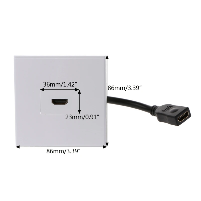 Настенная пластина HDMI с поддержкой короткого кабеля 3D 4 К