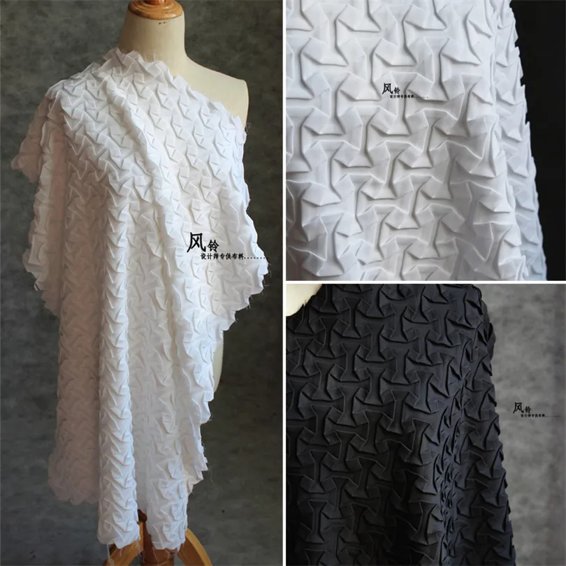Download 80cm*60cm Design manual knitting three dimensional texture fold fold geometry transform apparel ...