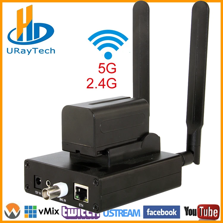 

Wireless H.264 Analog SD Video CVBS RCA AV To IP Streaming Encoder BNC To IP Transmitter WIFI Live Broadcast Encoder RTMP RTMPS