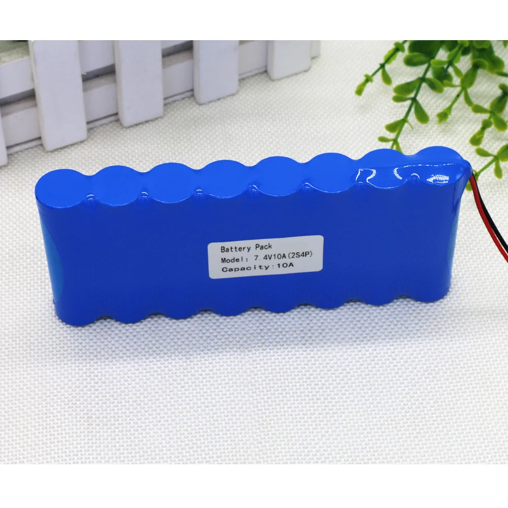 KLUOSI 8,4 V аккумулятор 2S4P 7,4 V/8,4 V 10000mAh комплект литий-ионный батарей с 5А BMS для велосипедных фар CCTV/камера/игрушка и т. Д