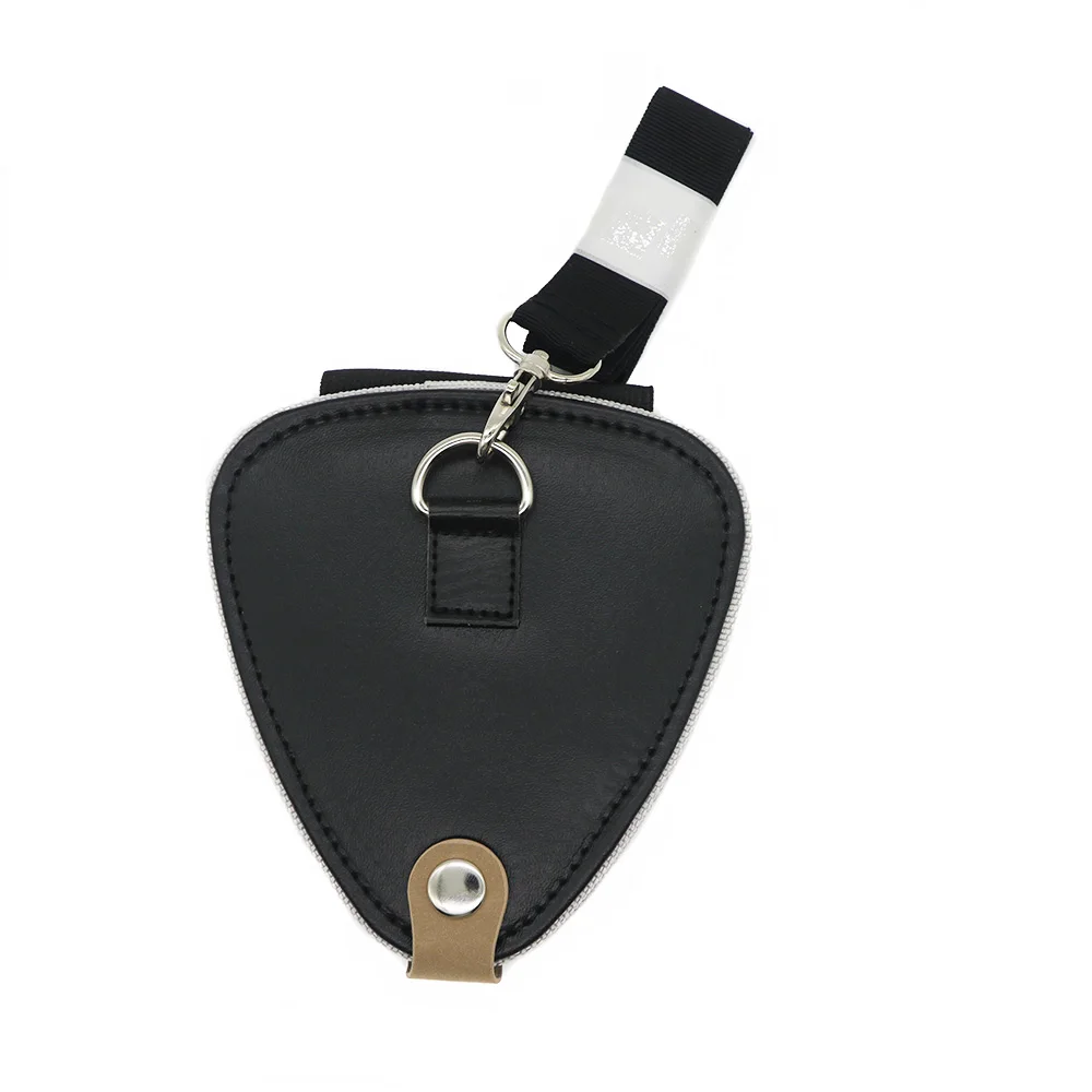 Alta calidad guitarra Guitarra elegir bolso de cuero negro guitarra elegir casos marrón primer contiene 20 elige envío gratuito
