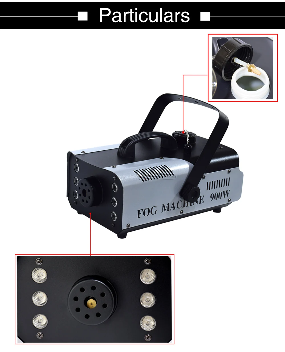 900 W RGB 3in1 светодиодные противотуманные сценический эффект дыма машина удаленного Управление дым-машина сценического освещения