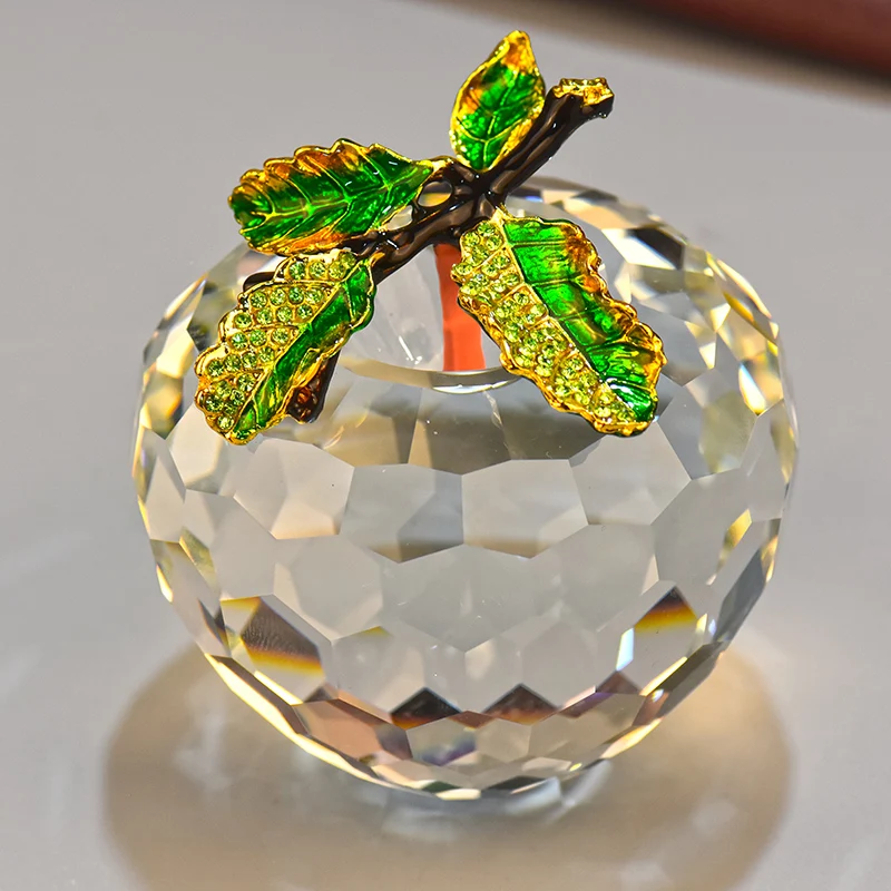 

6cm Crystal Apple Home Decorations Modern Creative Fashion Figurines & Miniatures Wedding Gifts Blue / Green / Yellow