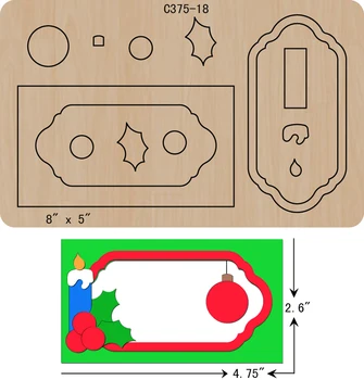 

New Photo frame Wooden die Scrapbooking C-375-18 Cutting Dies
