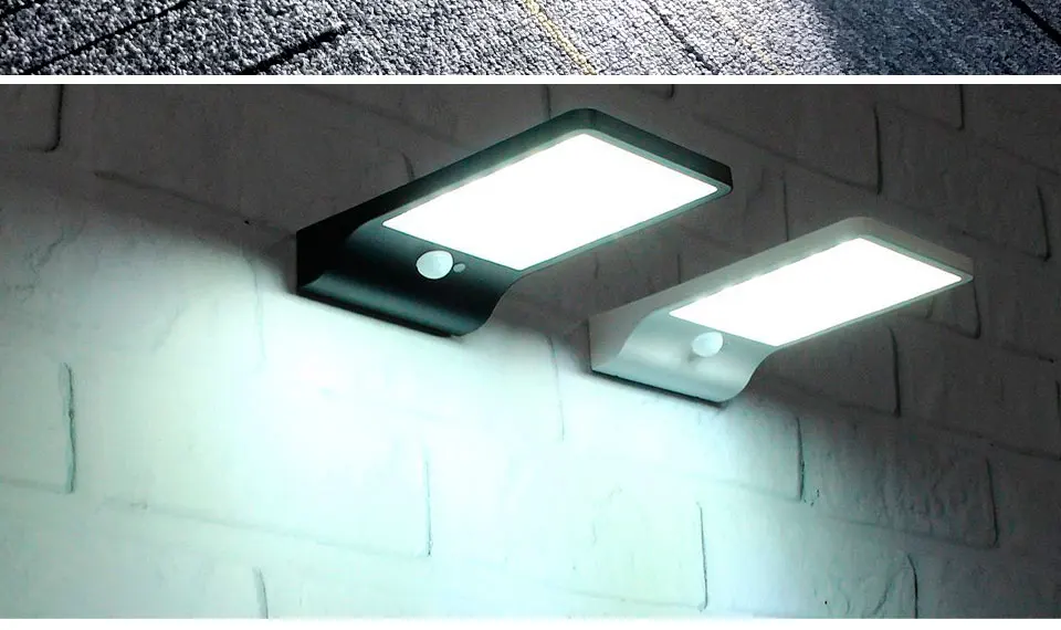 LED Solar Light Outdoor Motion Sensor 36 LEDs IP65 WhiteBlack Solar Wall Lamp for Garden Street Light With Mounting Pole Or Not (10)