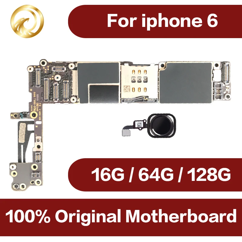 Для iPhone 6 4 7 дюймов материнская плата разблокированная с Touch ID