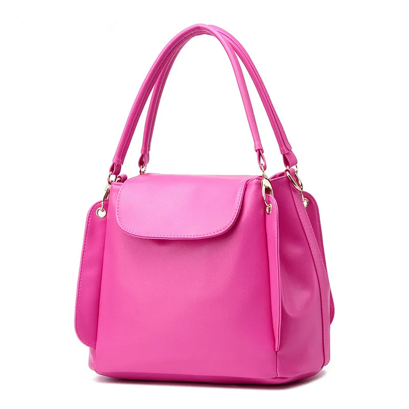 Fashion Soft PU Office Lady Handbag Shoulder Bag Women Tote Bucket Bag Crossbody Messenger Zipper Fashion Soft PU Office Lady Handbag Shoulder Bag Women Tote Bucket Bag Crossbody Messenger Zipper