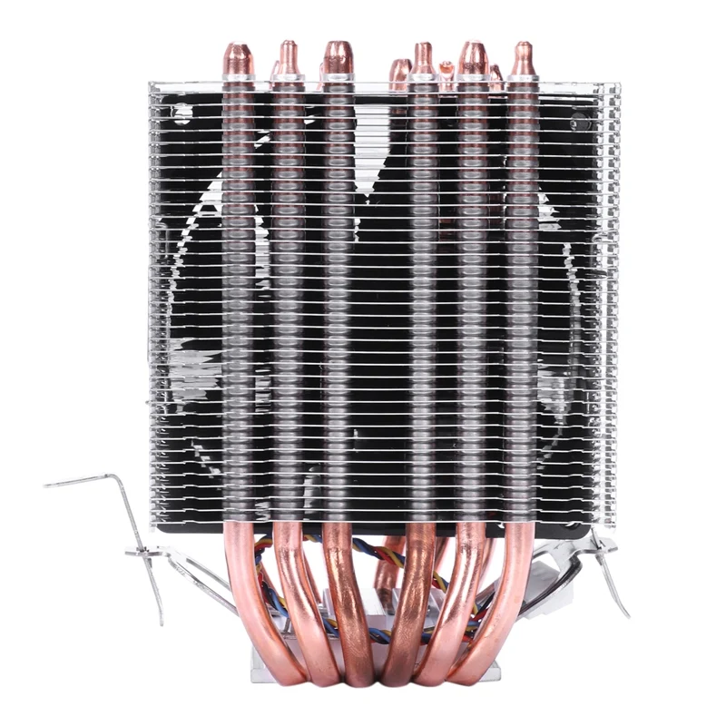 

Lanshuo 6 Heat Pipe 4 Wire Without Light Single Fan Cpu Fan Radiator Cooler Heat Sink For Intel Lga 1155/1156/1366 Cooler Heat