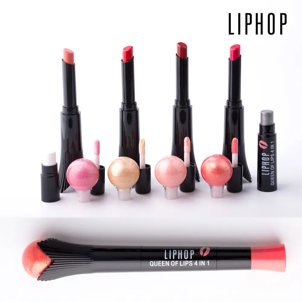 

MSQ 2019 4 In1 Waterproof Matt Lasting Waterproof Lip Lipstick Lip Gloss Multipurpose DIY Wholesale Z4
