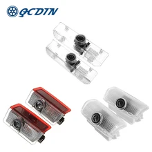 QCDIN пара для автомобиля Infiniti светодиодный светильник на дверь с логотипом, украшение, тени, светильник для проектора для Infiniti QX30 QX60 JX35 FX EX QX