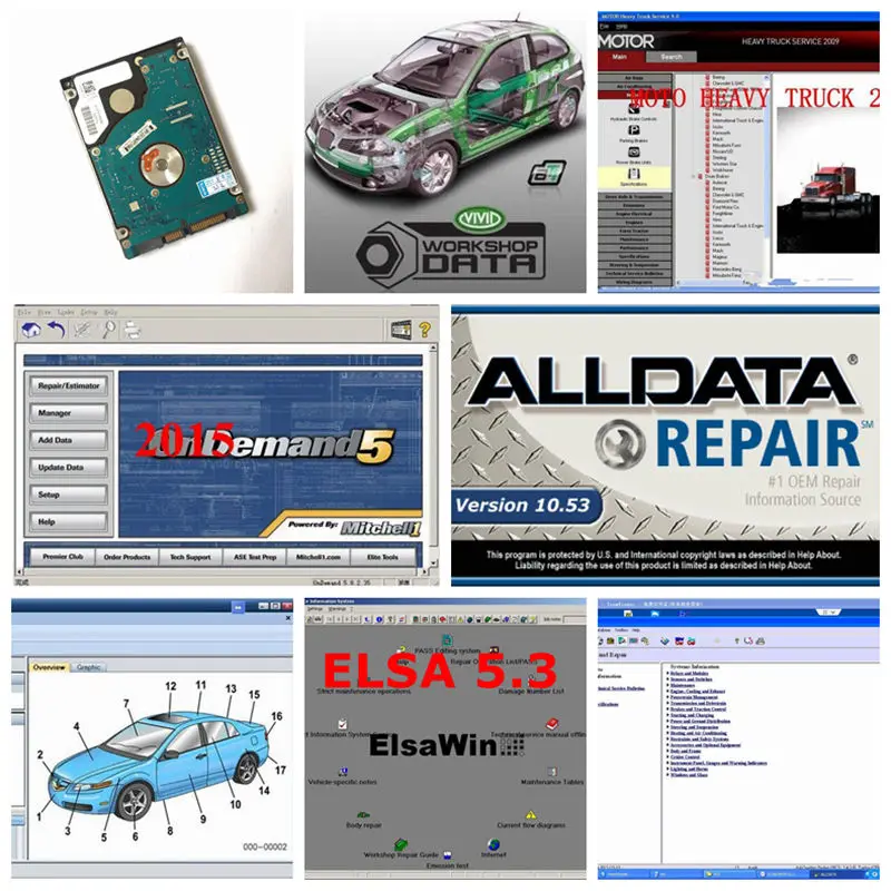 2019 Hot sale Alldata Software Alldata 10.53 and mitchell