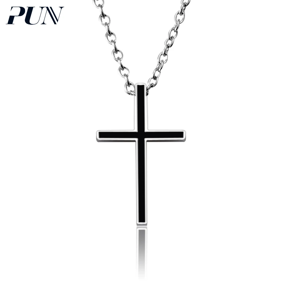 

PUN men chain men's gold silver vintage chocker stainless steel neckless male necklaces & pendants women accessories jewelry