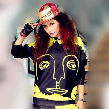 

Just.be.neve women hip hop winter hoodies black hooded sweatshirt tops pullovers cartoon clothes Kawaii harajuku Kpop Streetwear