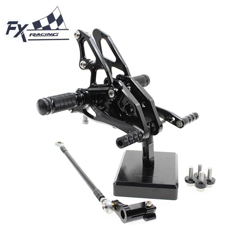 

CNC Aluminum Motorcycle Foot Pegs Rest Footpegs Pedals Rearset Footrest For Yamaha YZF R15 YZF-R15 2012 2013 2014 2015-2017