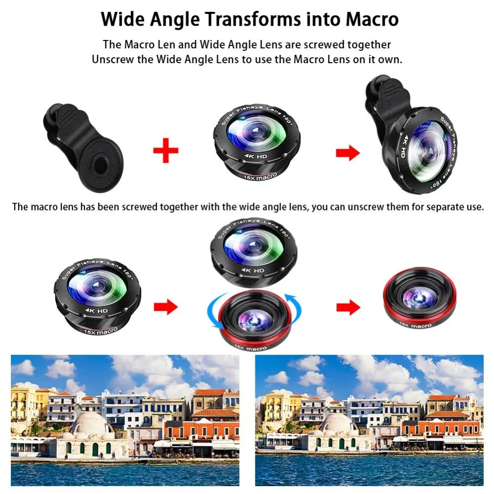 15X iPhone Camera Telephoto Lens kit Double Regulation Lens Attachment with Tripod and Universal Clip Compatible with iPhone samsung 4