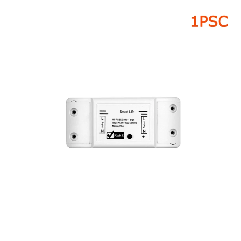 1PSC Wi-Fi дистанционный переключатель освещения универсальный выключатель модуль Таймер дистанционное управление работает с Alexa Google Home iftt приложение Smart Life - Color: 1PSC