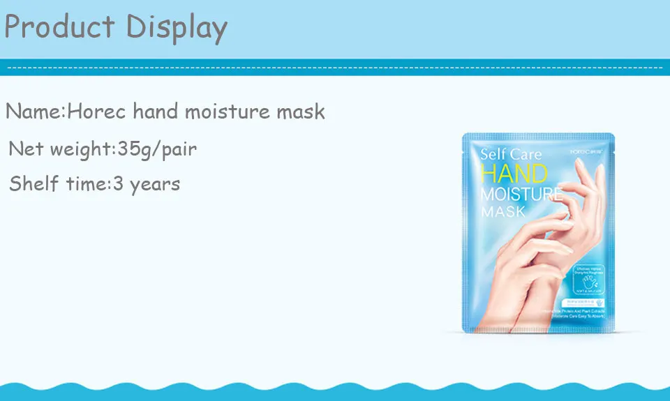 Horec 5Pairs=10Pcs Hand Mask Moisturizing Gloves Skin Care Shea Butter Smoothing Whitening Anti-Wrinkle Hand Peeling Exfoliator