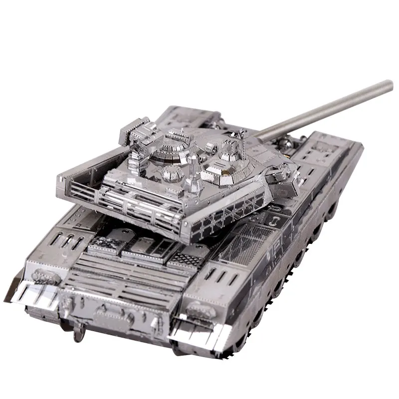 MU 3D металлическая головоломка T-99 модель для строительства танка набор YM-N027-S DIY 3D лазерная резка головоломки игрушки для проверки