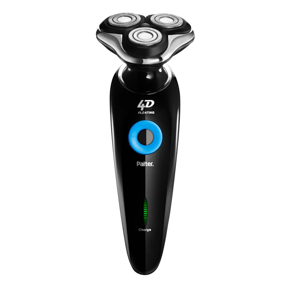 

Paiter 4D Electric Men Shaver Beard Shaving Machine Razor Rechargeable Quick Charge 1.5 hour Trippe Head Flexible