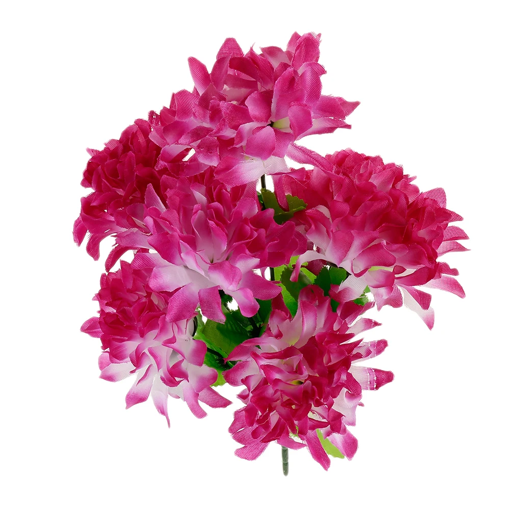 Artificial Silk Chrysanthemum Flower Bouquet Simulation Flowers Cemetery Graveside Flowers Home Decor Memorial Grave Flower