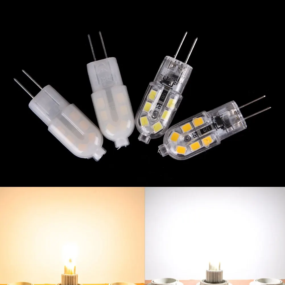 1pcs G4 2W AC/DC 12V SMD2835 Mini LED Bulb Milky/Transparent Cover Light Bombillas Replace Halogen Lamp | Лампы и освещение