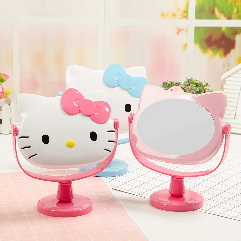 Hellokitty Мультфильм милое зеркало для макияжа настольное зеркало|mirror mirror|mirror