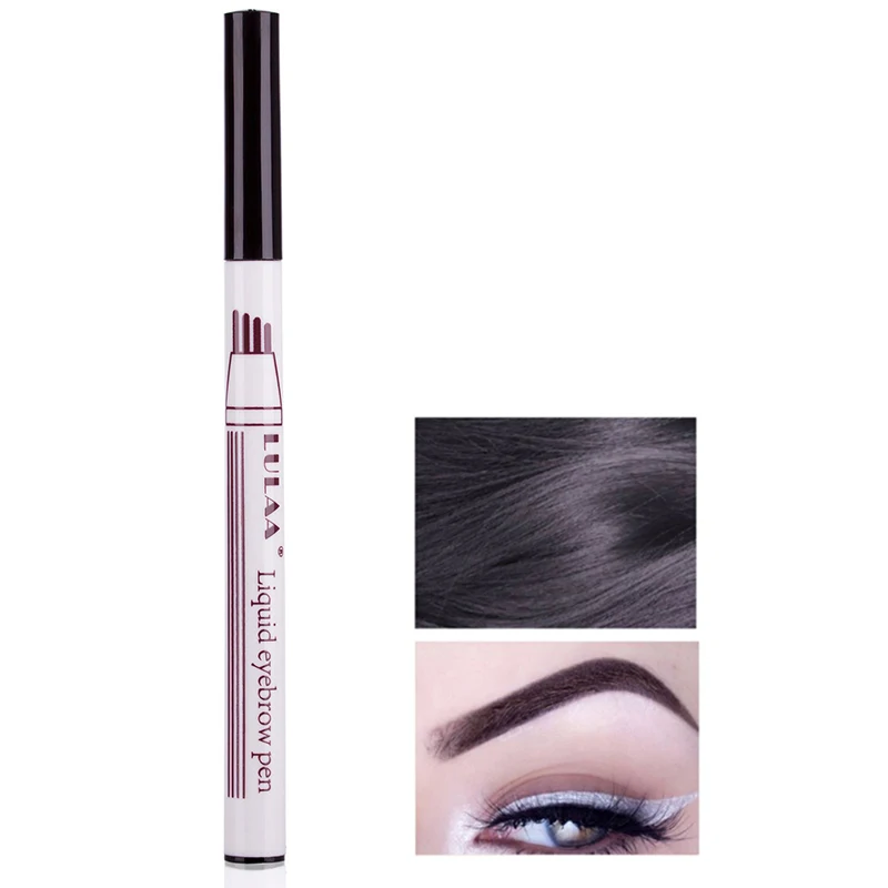 

Lulaa 4 Fork Eyebrow Pencil Waterproof Microblading Eyebrow Tattoo Pen Liquid Tint Eye Brow Pencil Professional Make Up Cosmet